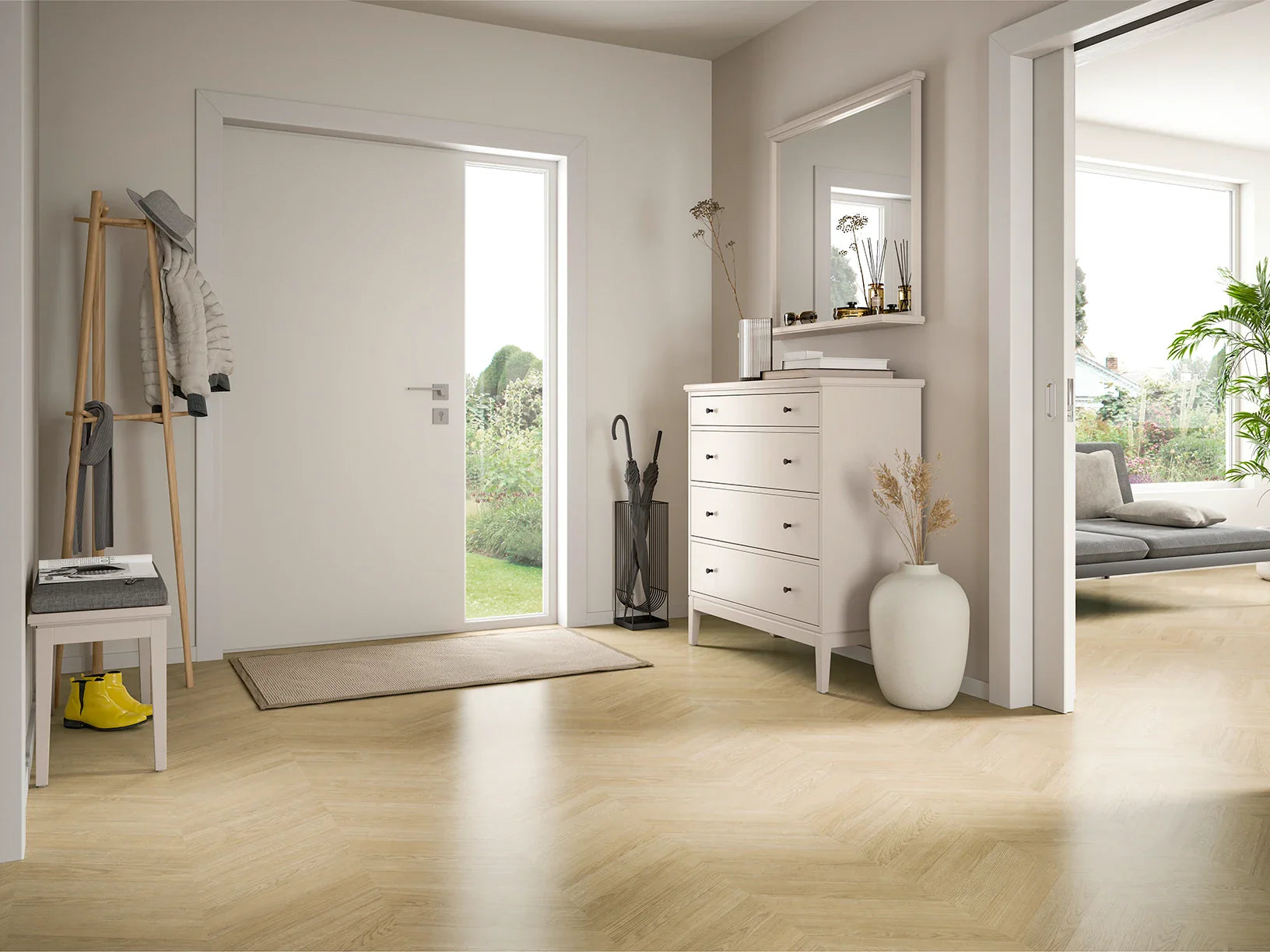 Bodenglück Kollektion: Laminat Fischgrät Optik