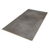 Planke Klick-Vinyl Beton Saalbach markantes Dekor in dunkelgrau aus der Deluxe Kollektion mit integrierter Kork-Trittschalldämmung und lackierte 4V-Fase