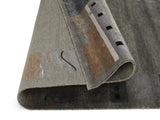 Jorvik 407 Dunkelgrau - Detailaufnahme Teppich-Unterseite