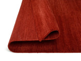 Revia 430 Rot - Detailaufnahme Teppich-Unterseite