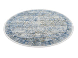 Silda 822 Blau - Perspektivische Ansicht auf den ganzen Teppich