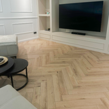 Klick-Vinyl Eiche Bodensee Raumbild Wohnzimmer