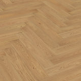 Natur Parkett Clara Eiche Dezent Fischgrät verlegt