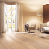 Natur Parkett Maria Eiche Dezent Raumbild aus dem Wohnzimmer