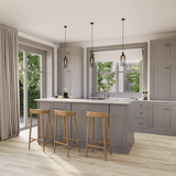 Küche Raumbild von Klebe-Vinyl Eiche Ameland dezentes Dekor in Holzoptik