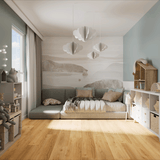 Kinderzimmer Raumbild von Klebe-Vinyl Eiche Memmert markantes Dekor in Holzoptik