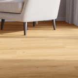 Sitzecke Closeup Klebe-Vinyl Eiche Memmert markantes Dekor in Holzoptik