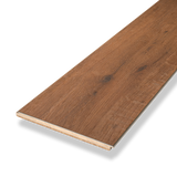 Klick Vinyl Kollektion Deluxe Plus Boden Eiche Löwenburg Braun mit integriertem Trittschall von Bodenglück Detailansicht von der Planke