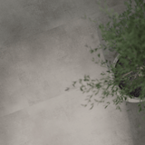 Lifestylebild von Klick-Vinyl Beton Rheine dezentes Dekor in Fliesenoptik