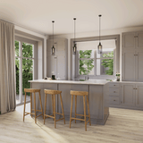 Küche Raumbild von Klick-Vinyl Eiche Amrum rustikales Dekor in Holzoptik