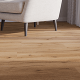 Sitzecke Closeup Klick-Vinyl Eiche Fehmarn rustikales Dekor in Holzoptik