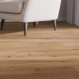 Sitzecke Closeup Klick-Vinyl Eiche Fehmarn rustikales Dekor in Holzoptik