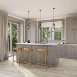 Küche Raumbild von Klick-Vinyl Eiche Husum markantes Dekor in Holzoptik