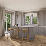 Küche Raumbild von Klick-Vinyl Eiche Jever rustikales Dekor in Holzoptik