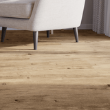 Sitzecke Closeup Klick-Vinyl Eiche Jever rustikales Dekor in Holzoptik