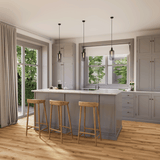 Küche Raumbild von Klick-Vinyl Eiche Norderney rustikales Dekor in Holzoptik