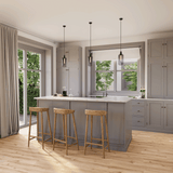 Küche Raumbild von Klick-Vinyl Eiche Wangerooge rustikales Dekor in Holzoptik