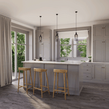 Küche Raumbild von Klick-Vinyl Eiche Westerland rustikales Dekor in Holzoptik