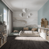 Kinderzimmer Raumbild von Klick-Vinyl Eiche Westerland rustikales Dekor in Holzoptik