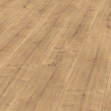 Detailbild von Laminat Eiche Greifswald markantes Dekor in Holzoptik mit lackierter 2V-Fase