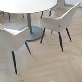 Bodenglück Klick Vinyl Edersee Eiche Deluxe Fischgrät Hellbraun Rigid Trittschall Integriert