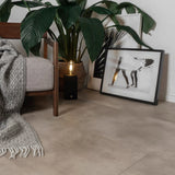 Bodenglueck Klick Vinyl Deluxe Stein Federbach Graubraun Rigid Trittschall Integriert