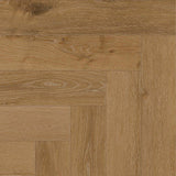 Frontales Detailbild von COREtec Klick-Vinyl Eiche Regina Fischgrät dezentes Dekor in Holzoptik 4V-Fase