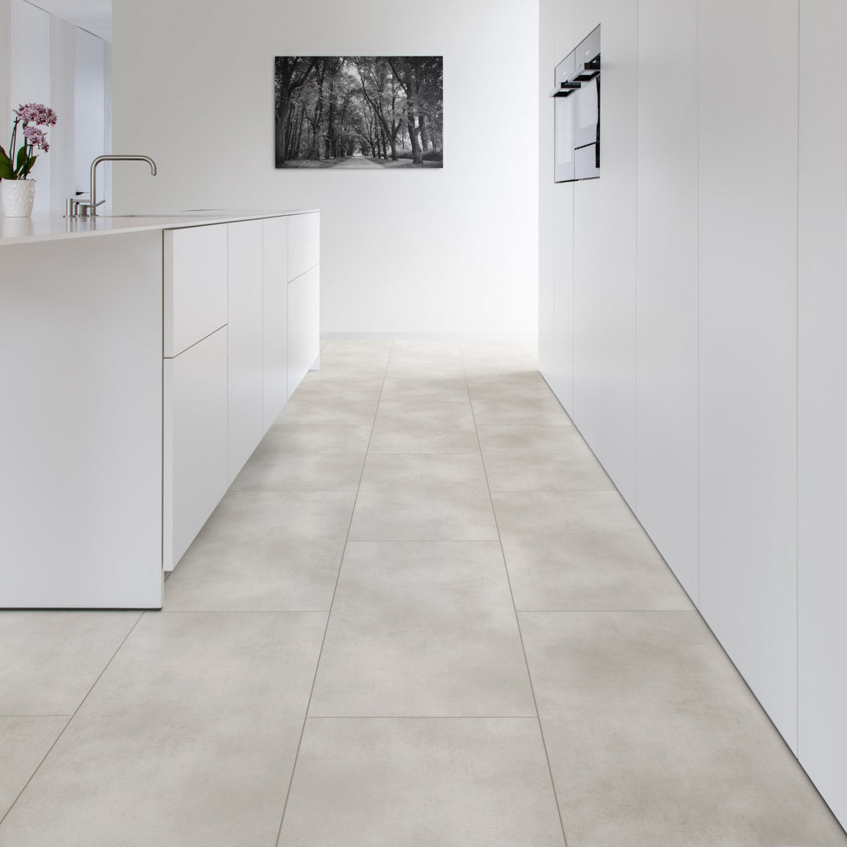 Kuchenboden Vinyl Fliesenoptik