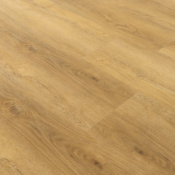 Closeup Klick Vinyl Premium Eiche Spiekeroog Braun Rigid Trittschall Integriert