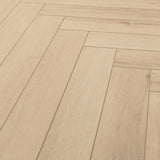 Bodenglück Klick Vinyl Bodensee Deluxe Fischgrät Hellbraun Rigid Trittschall Integriert