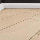 Bodenglück Klick Vinyl Bodensee Deluxe Fischgrät Hellbraun Rigid Trittschall Integriert