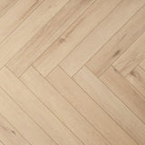 Bodenglück Klick Vinyl Bodensee Deluxe Fischgrät Hellbraun Rigid Trittschall Integriert