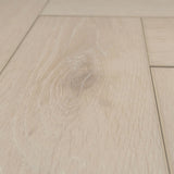 Bodenglück Klick Vinyl Edersee Eiche Deluxe Fischgrät Hellbraun Rigid Trittschall Integriert