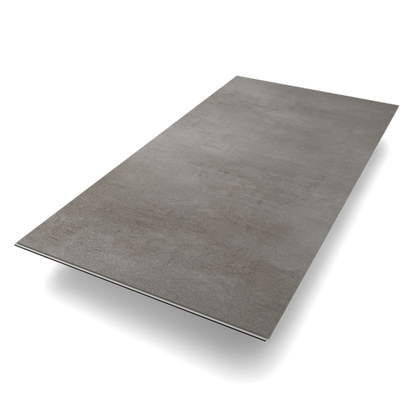 Planke Klick-Vinyl Beton Rheine dezente Fliesenoptik in dunkelgrau aus der Premium Kollektion