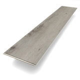 Planke Klick-Vinyl Eiche Ahr rustikales Dekor in hellgrau aus der Deluxe Kollektion mit integrierter Kork-Trittschalldämmung und 4V-Fase