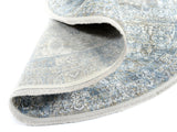 Silda 822 Blau - Detailaufnahme Teppich-Unterseite