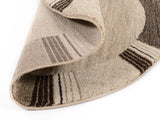 Tallo 616 Hellbeige - Detailaufnahme Teppich-Unterseite