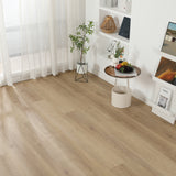 Wohnzimmer Raumbild mit Klick-Vinyl Eiche Florstadt XL-Diele in Holzoptik mit Synchronprägung