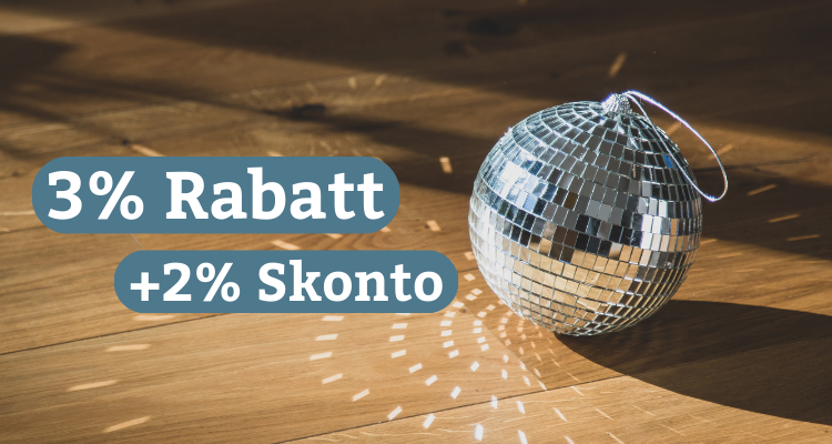 3% Rabatt mit dem Bodenglück Rabattcode Plus 2% Skonto