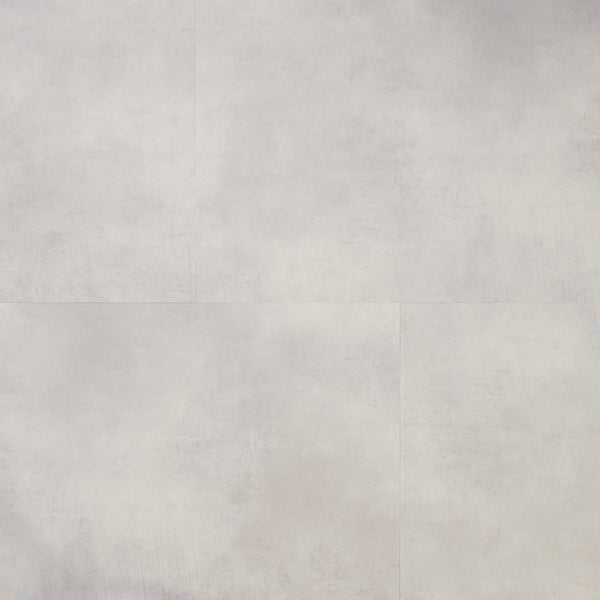 Topdown Verlegebild von Klebe-Vinyl Beton Cloppenburg dezentes Dekor in Fliesenoptik mit integrierter Trittschalldämmungvvvvvvv