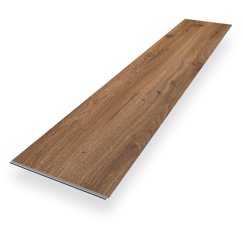 Planke Klick-Vinyl Eiche Fehmarn in dunkelbraun aus der Premium Kollektion mit integrierter Trittschalldämmung