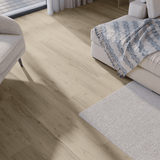 Wohnbereich Closeup Klick-Vinyl Eiche Ameland dezentes Dekor in Holzoptik