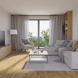 Wohnzimmer Raumbild von Klick-Vinyl Eiche Cuxhaven markantes Dekor in Holzoptik