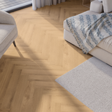 Wohnbereich Closeup Klick-Vinyl Eiche Föhr dezentes Dekor in Holzoptik