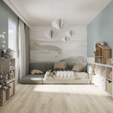 Kinderzimmer Raumbild von Klick-Vinyl Eiche Husum markantes Dekor in Holzoptik