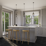 Küche Raumbild von Klick-Vinyl Eiche Mellum dezentes Dekor in Holzoptik