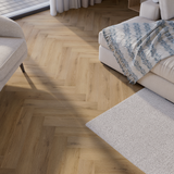 Wohnbereich Closeup Klick-Vinyl Eiche Sylt dezentes Dekor in Holzoptik