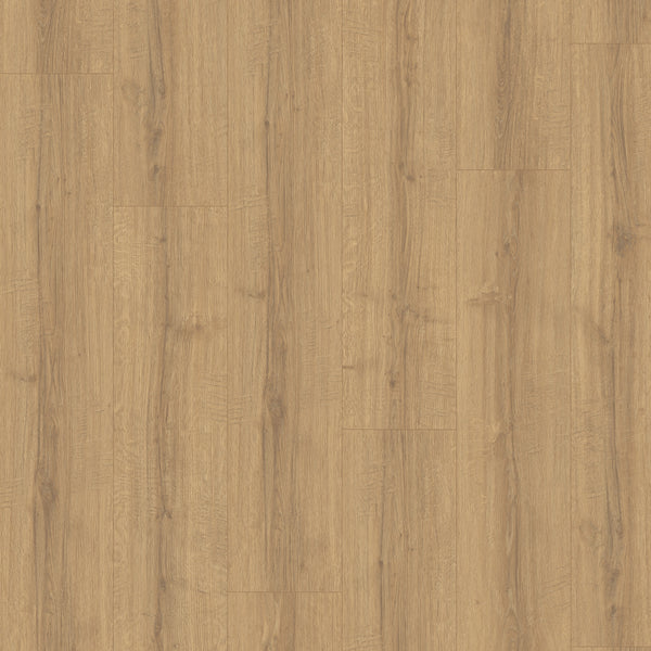 Topdown Verlegebild von Laminat Eiche Iseltal markantes Dekor in Holzoptik mit lackierter 4V-Fase mit Aquastop-Funktion