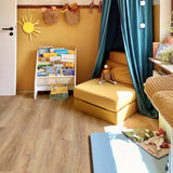Bodenglück Klick Vinyl Cuxhaven Eiche Premium Holz Braun Rigid Trittschall Integriert