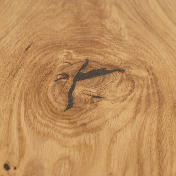 Closeup der Maserung von Natur Parkett Felix Eiche Rustikal